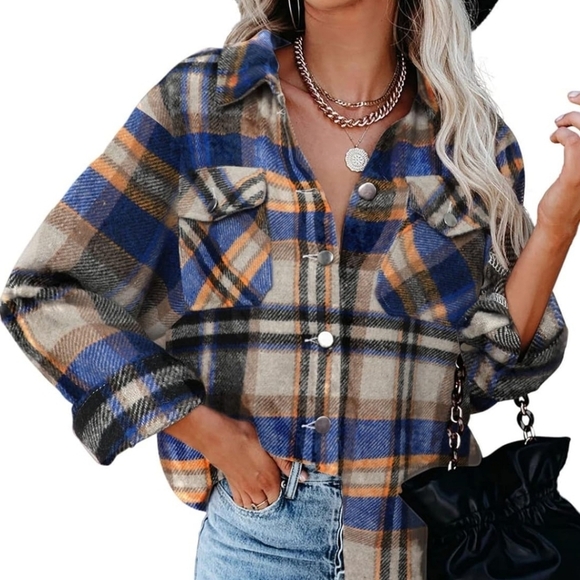 BTFBM Tops - NWT Plaid Flannel Shacket